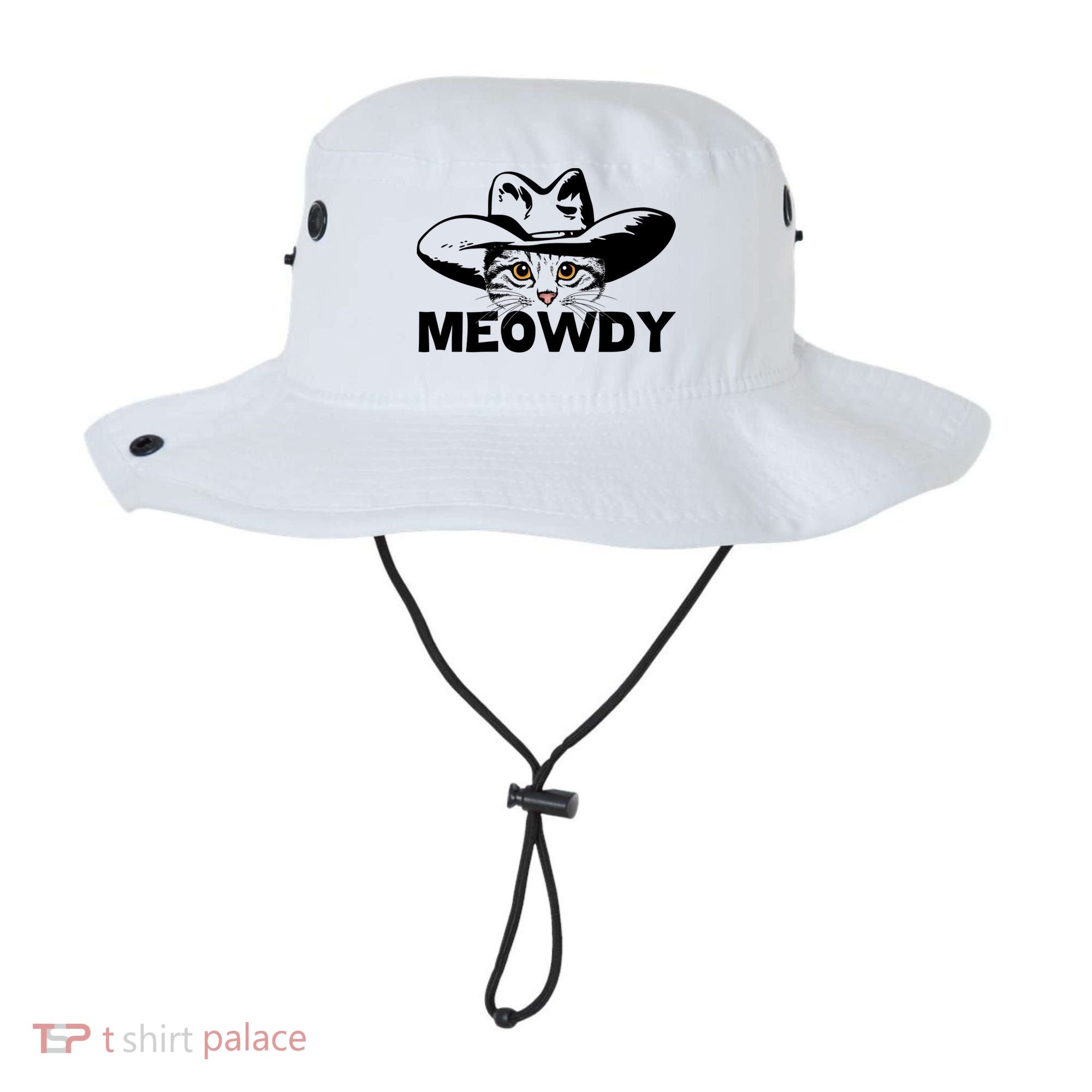Meowdy Funny Mashup Between Meow And Howdy Cat Meme Great Gift Bucket Hat
