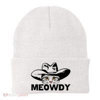 Meowdy Funny Mashup Between Meow And Howdy Cat Meme Great Gift Beanie thumb 0