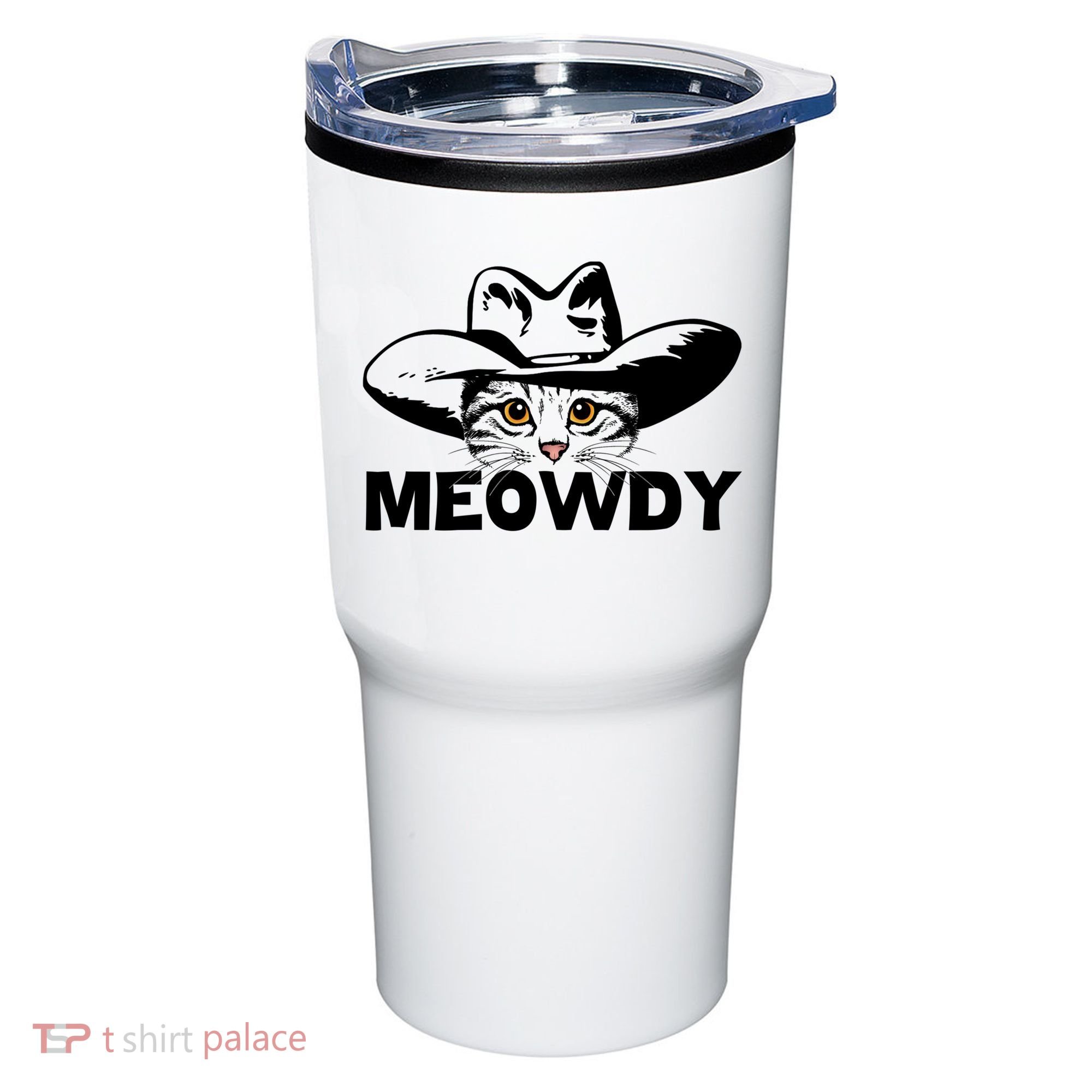Meowdy Funny Mashup Between Meow And Howdy Cat Meme Great Gift Tumbler