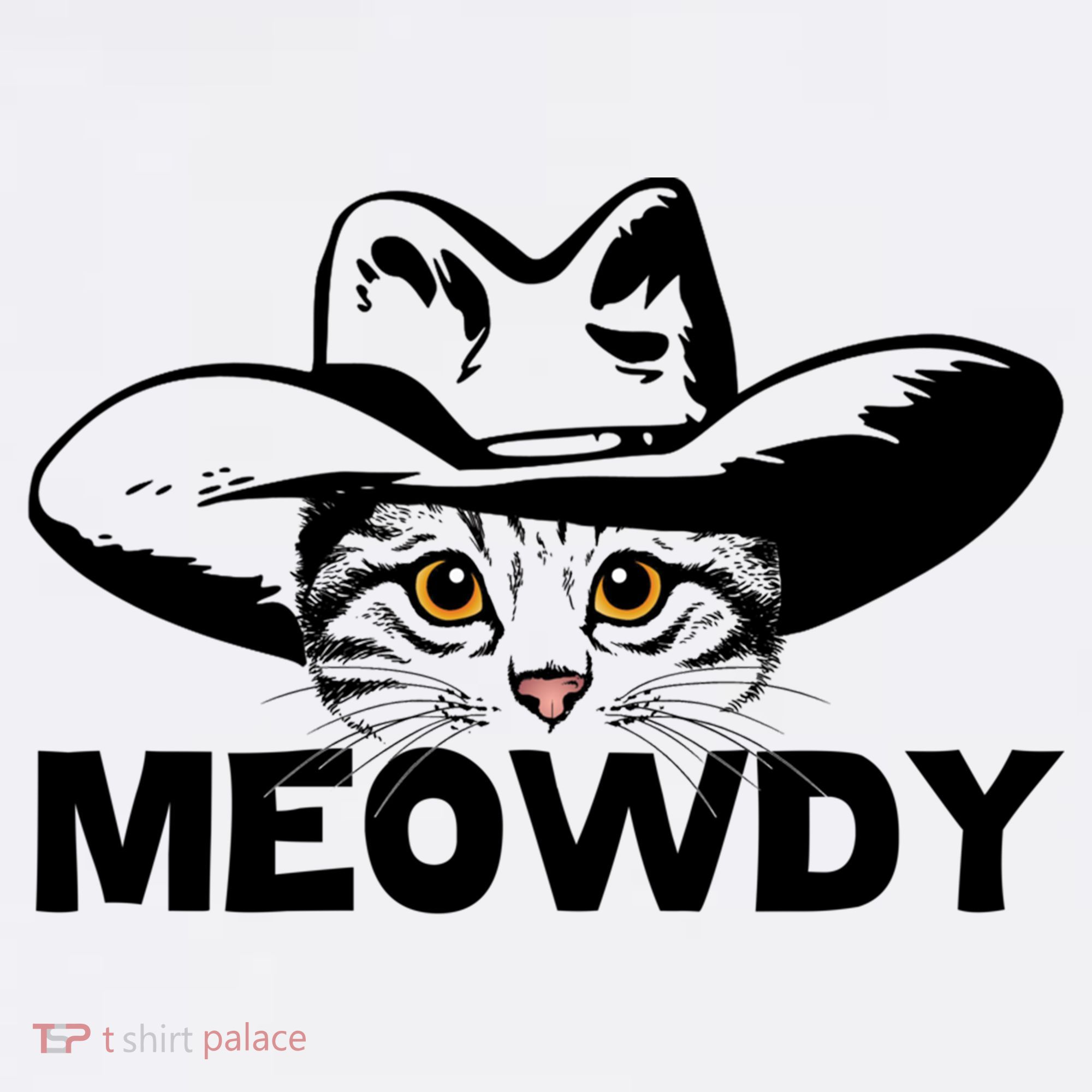 Meowdy Funny Mashup Between Meow And Howdy Cat Meme Great Gift Mousepad