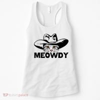Meowdy Funny Mashup Between Meow And Howdy Cat Meme Great Gift Women's Tank Top thumb 0