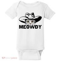 Meowdy Funny Mashup Between Meow And Howdy Cat Meme Great Gift Baby Bodysuit thumb 0