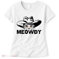 Meowdy Funny Mashup Between Meow And Howdy Cat Meme Great Gift Women's T-Shirt thumb 0
