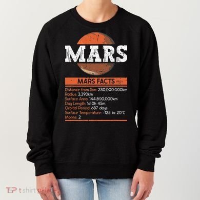 Mars Facts Mars Planet Space Lover Women's Sweatshirt