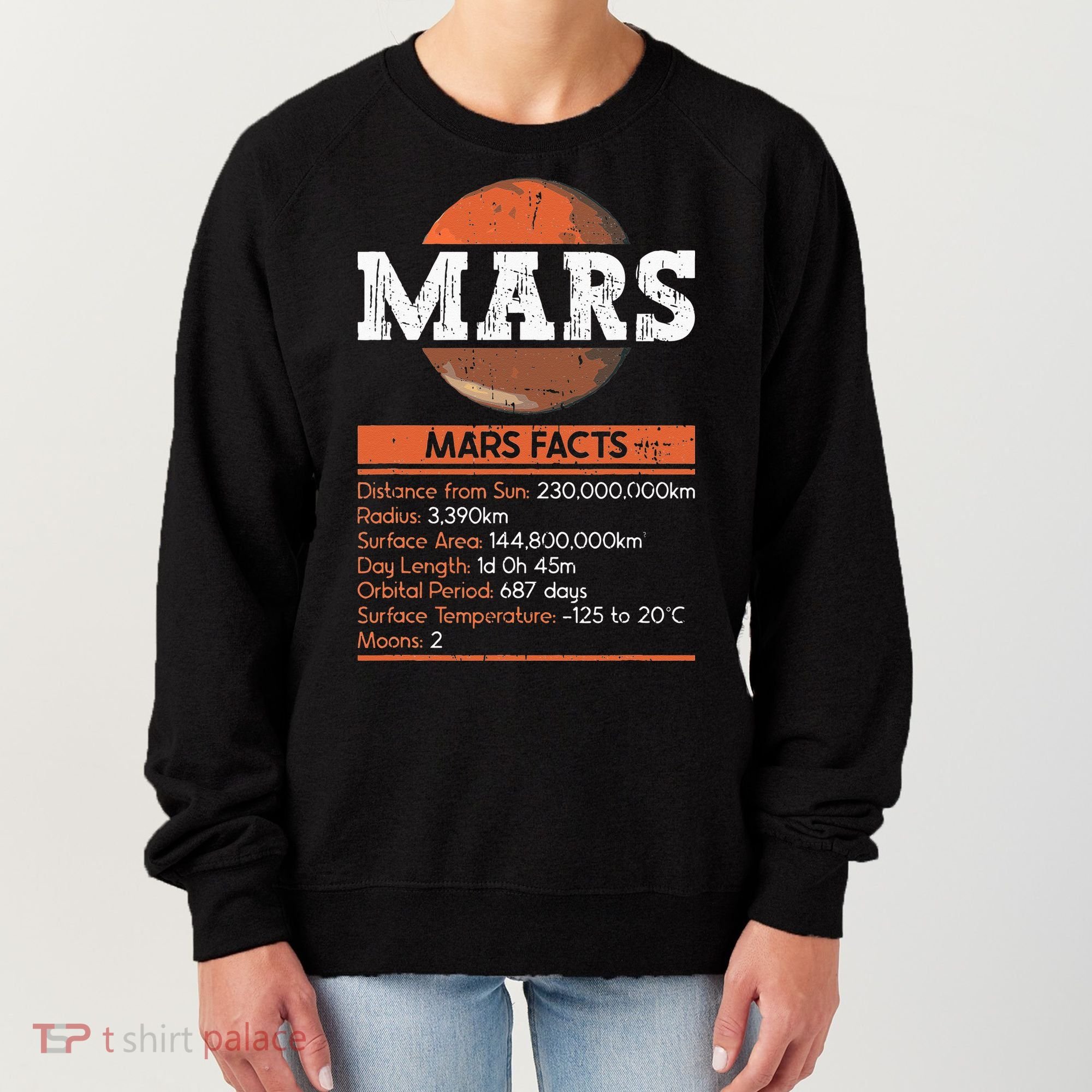 Mars Facts Mars Planet Space Lover Women's Sweatshirt