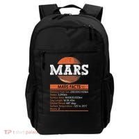 Mars Facts Mars Planet Space Lover Backpack thumb 0
