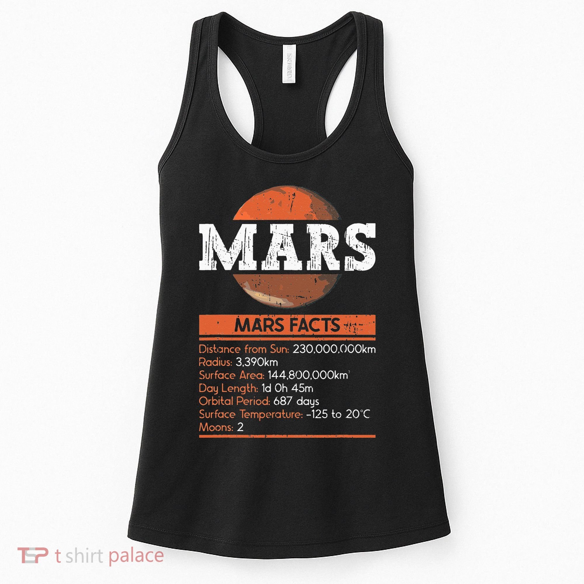 Mars Facts Mars Planet Space Lover Women's Tank Top