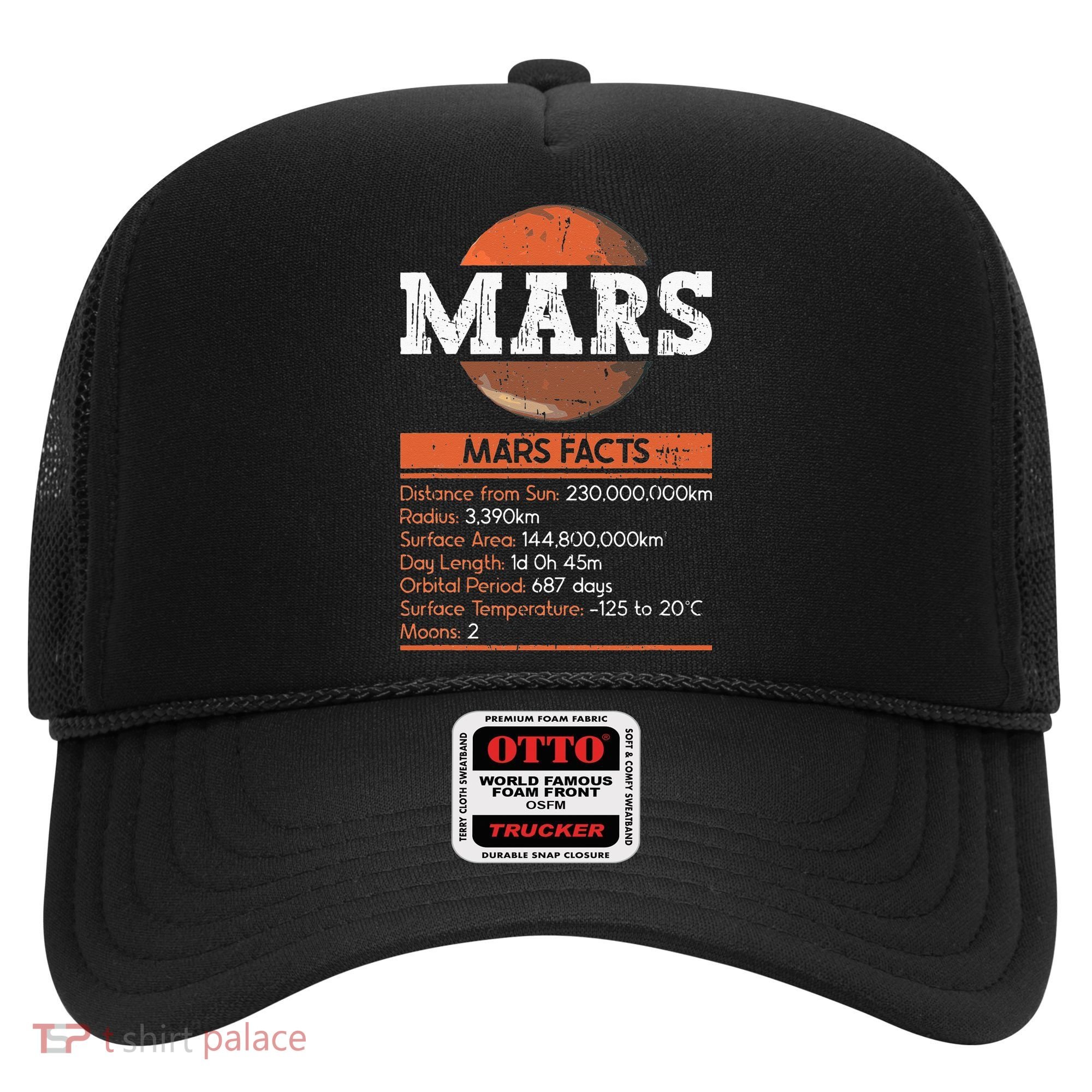 Mars Facts Mars Planet Space Lover Hat