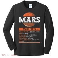 Mars Facts Mars Planet Space Lover Kids Long Sleeve Shirt thumb 0
