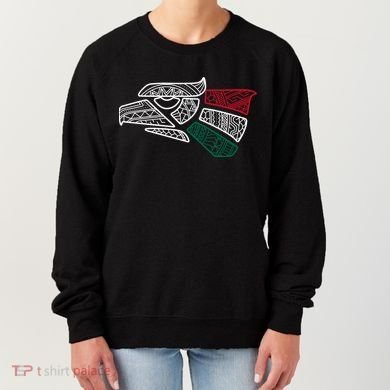 Mexico Flag Mexican Eagle Aztec Style Hecho En Mexico Women's Sweatshirt