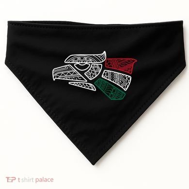Mexico Flag Mexican Eagle Aztec Style Hecho En Mexico USA-Made Doggie Bandana