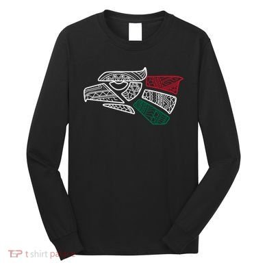Mexico Flag Mexican Eagle Aztec Style Hecho En Mexico Long Sleeve Shirt