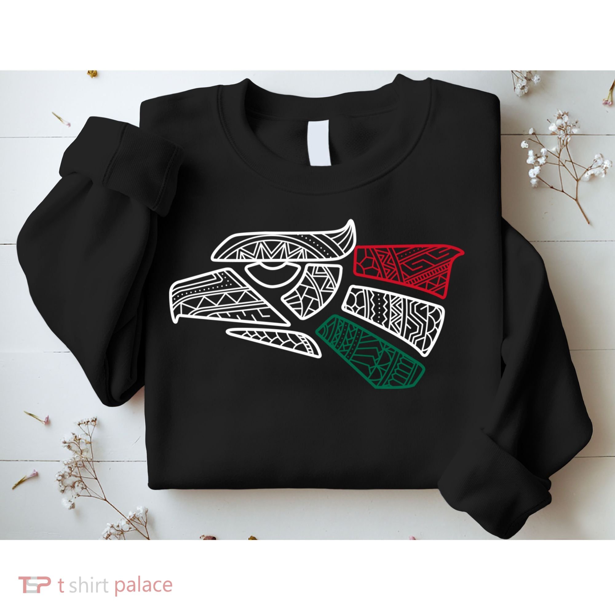 Mexico Flag Mexican Eagle Aztec Style Hecho En Mexico Sweatshirt