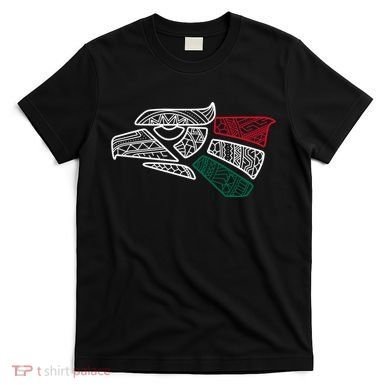 Mexico Flag Mexican Eagle Aztec Style Hecho En Mexico T-Shirt