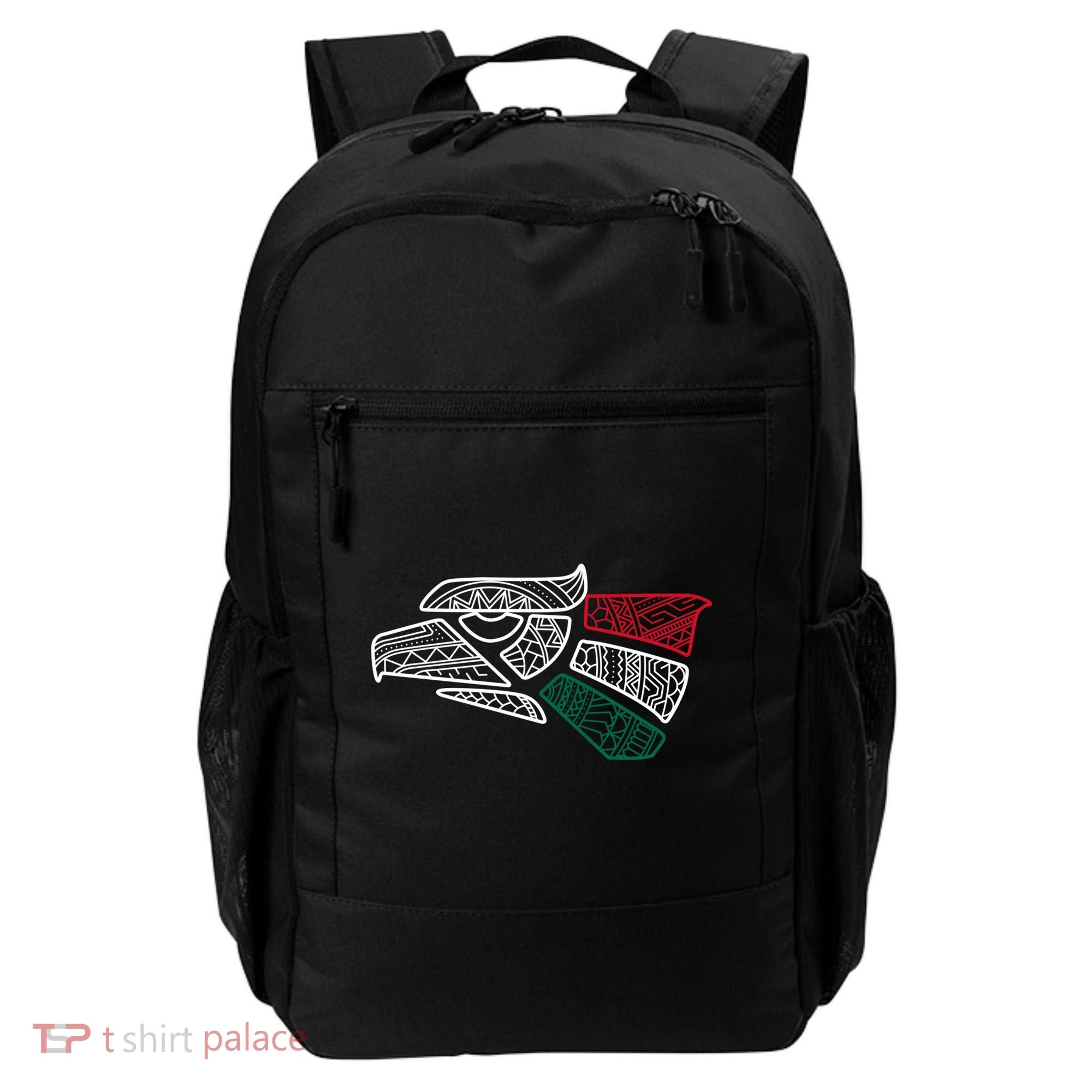 Mexico Flag Mexican Eagle Aztec Style Hecho En Mexico Backpack