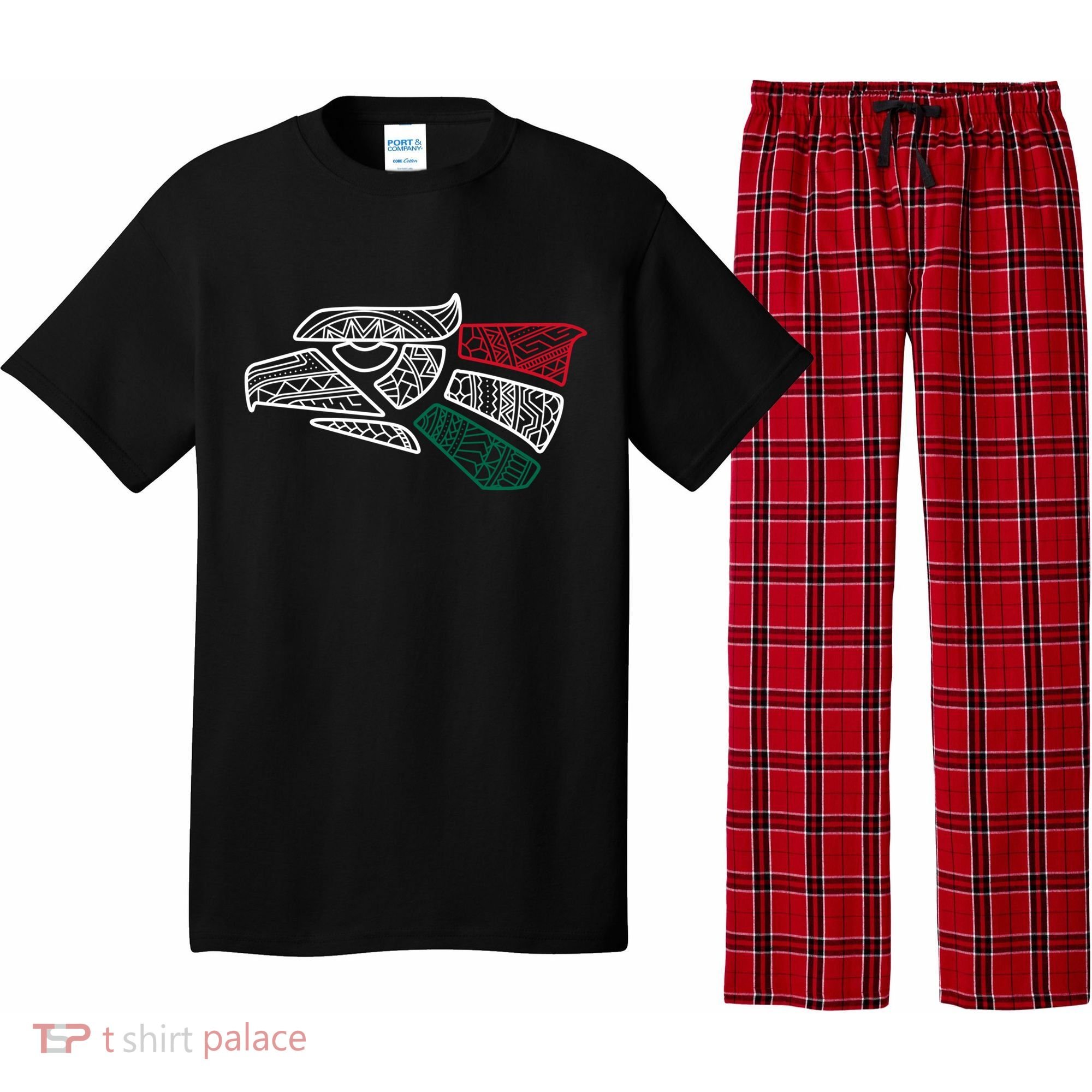 Mexico Flag Mexican Eagle Aztec Style Hecho En Mexico Pajama Set
