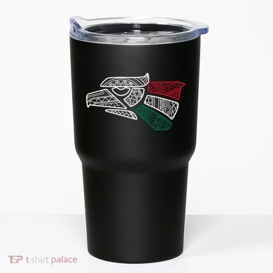 Mexico Flag Mexican Eagle Aztec Style Hecho En Mexico Tumbler