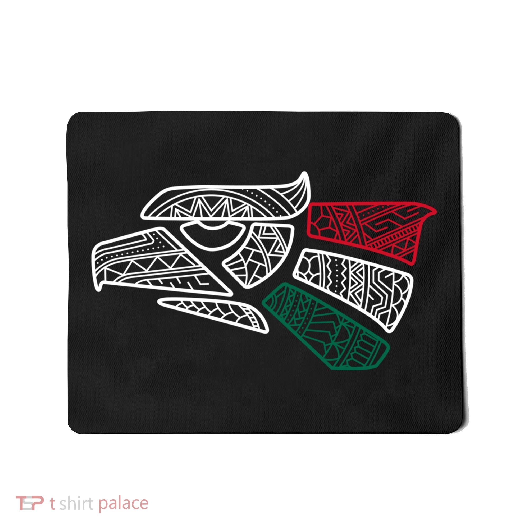 Mexico Flag Mexican Eagle Aztec Style Hecho En Mexico Mousepad