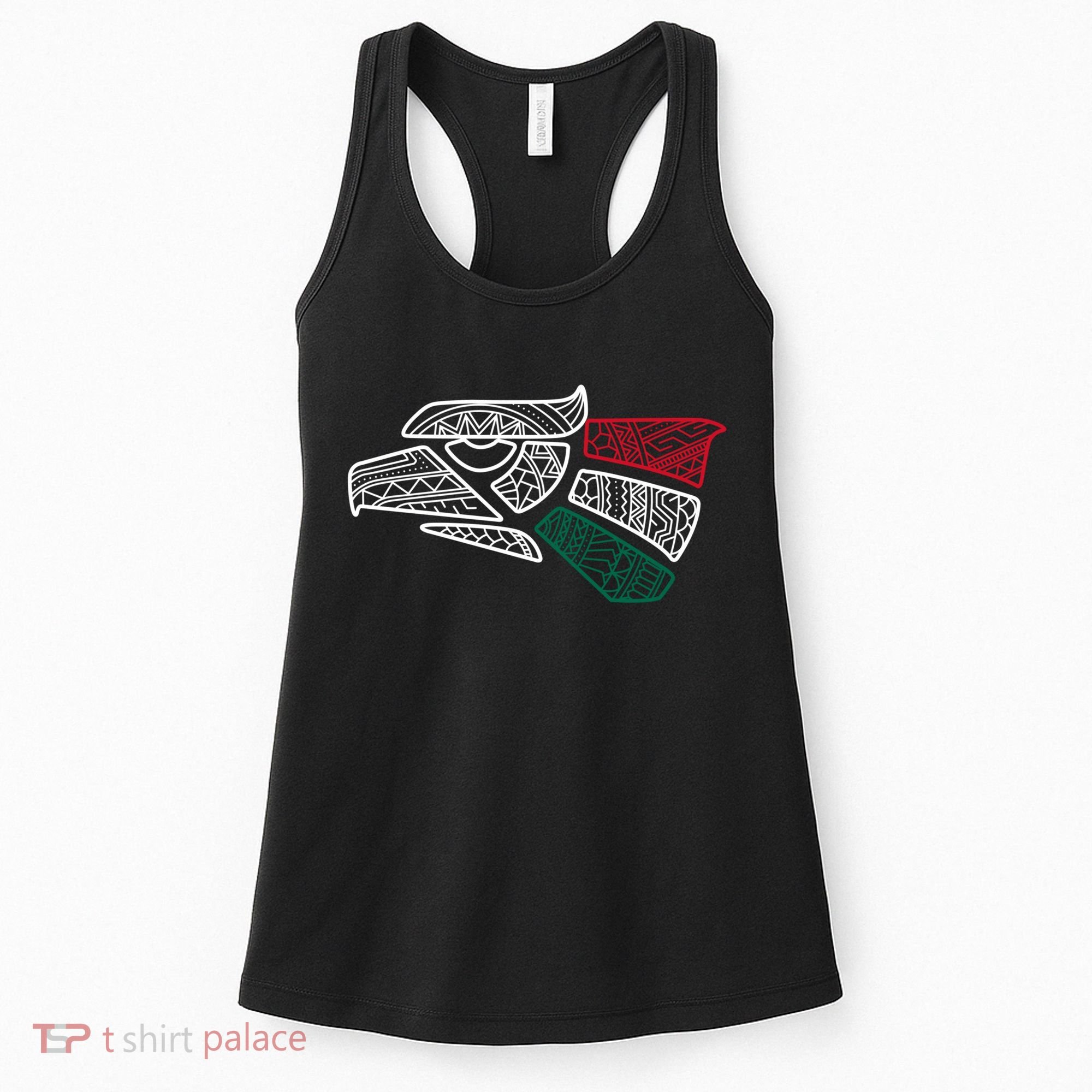 Mexico Flag Mexican Eagle Aztec Style Hecho En Mexico Women's Tank Top