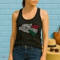 Mexico Flag Mexican Eagle Aztec Style Hecho En Mexico Women's Tank Top thumb 2