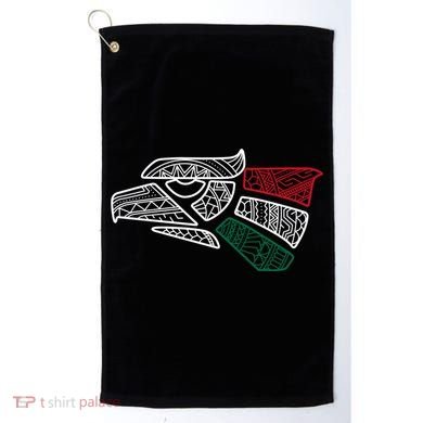 Mexico Flag Mexican Eagle Aztec Style Hecho En Mexico Golf Towel