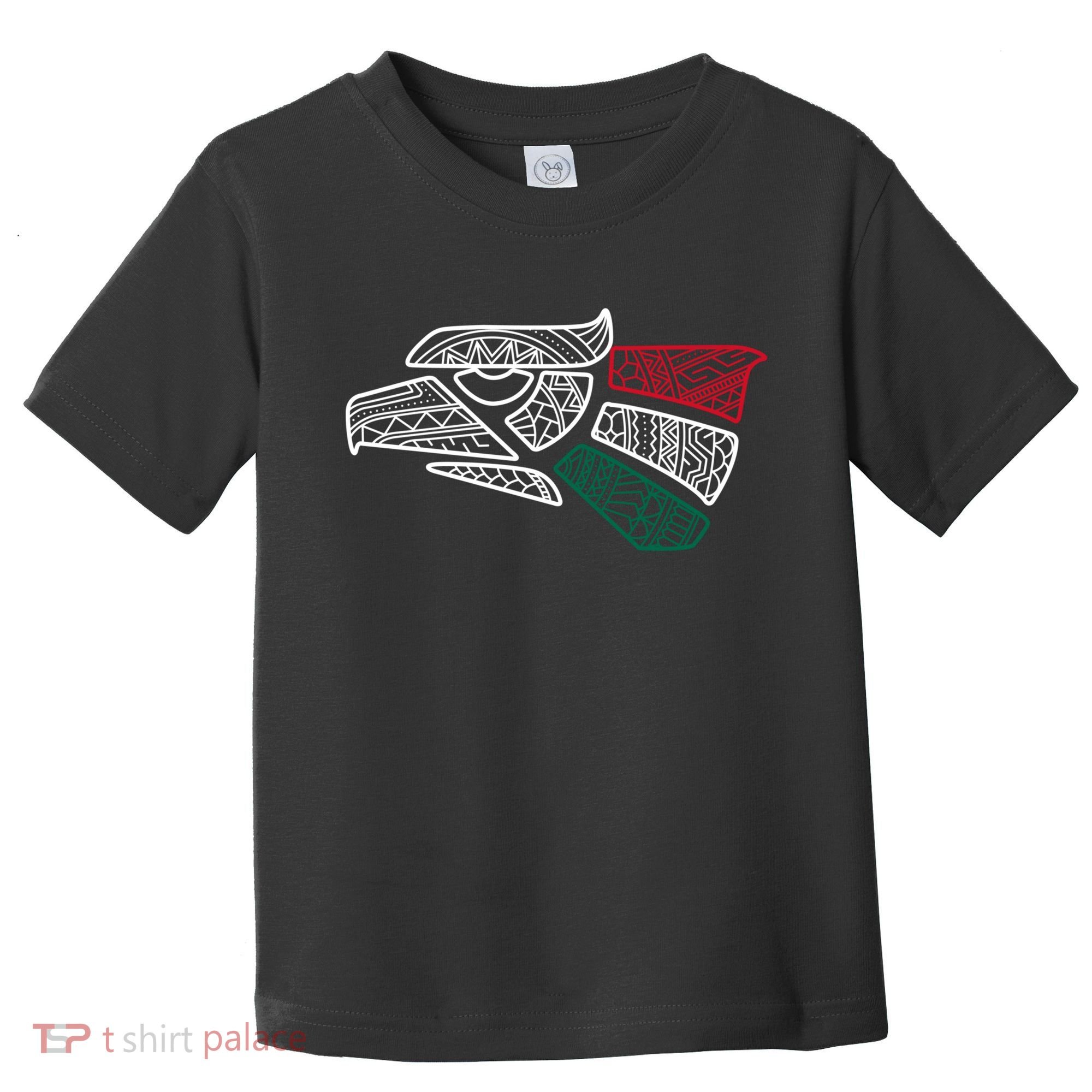 Mexico Flag Mexican Eagle Aztec Style Hecho En Mexico Toddler T-Shirt