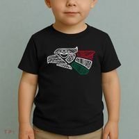Mexico Flag Mexican Eagle Aztec Style Hecho En Mexico Toddler T-Shirt thumb 2