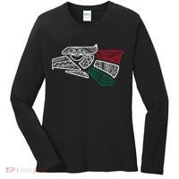 Mexico Flag Mexican Eagle Aztec Style Hecho En Mexico Women's Long Sleeve Shirt thumb 0