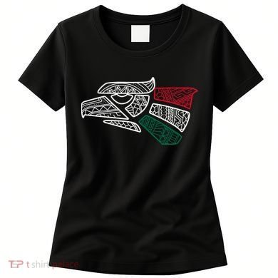 Mexico Flag Mexican Eagle Aztec Style Hecho En Mexico Women's T-Shirt