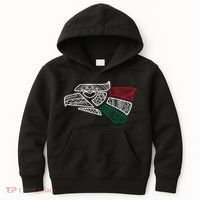 Mexico Flag Mexican Eagle Aztec Style Hecho En Mexico Kids Hoodie thumb 0