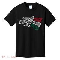 Mexico Flag Mexican Eagle Aztec Style Hecho En Mexico Kids T-Shirt thumb 0