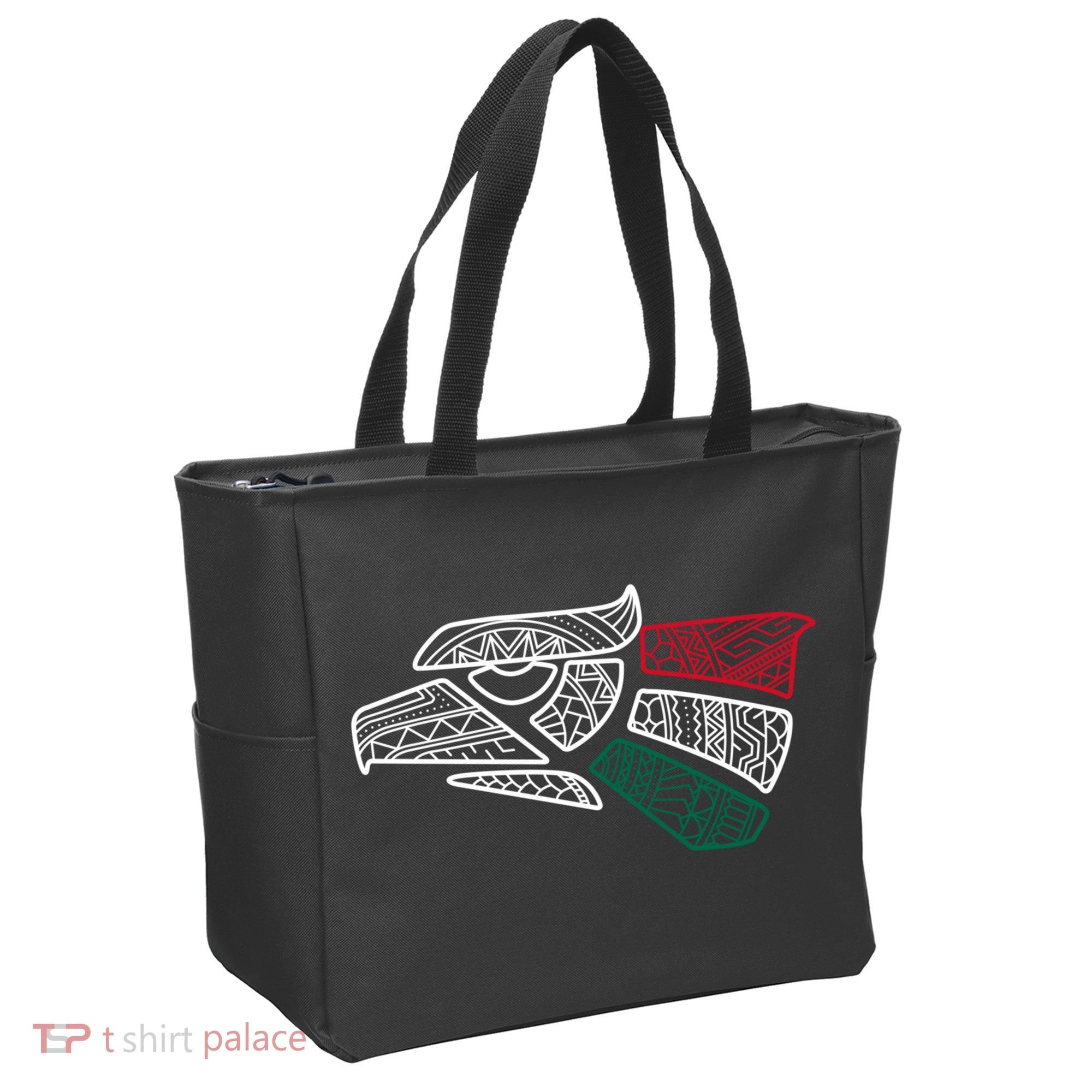 Mexico Flag Mexican Eagle Aztec Style Hecho En Mexico Tote Bag