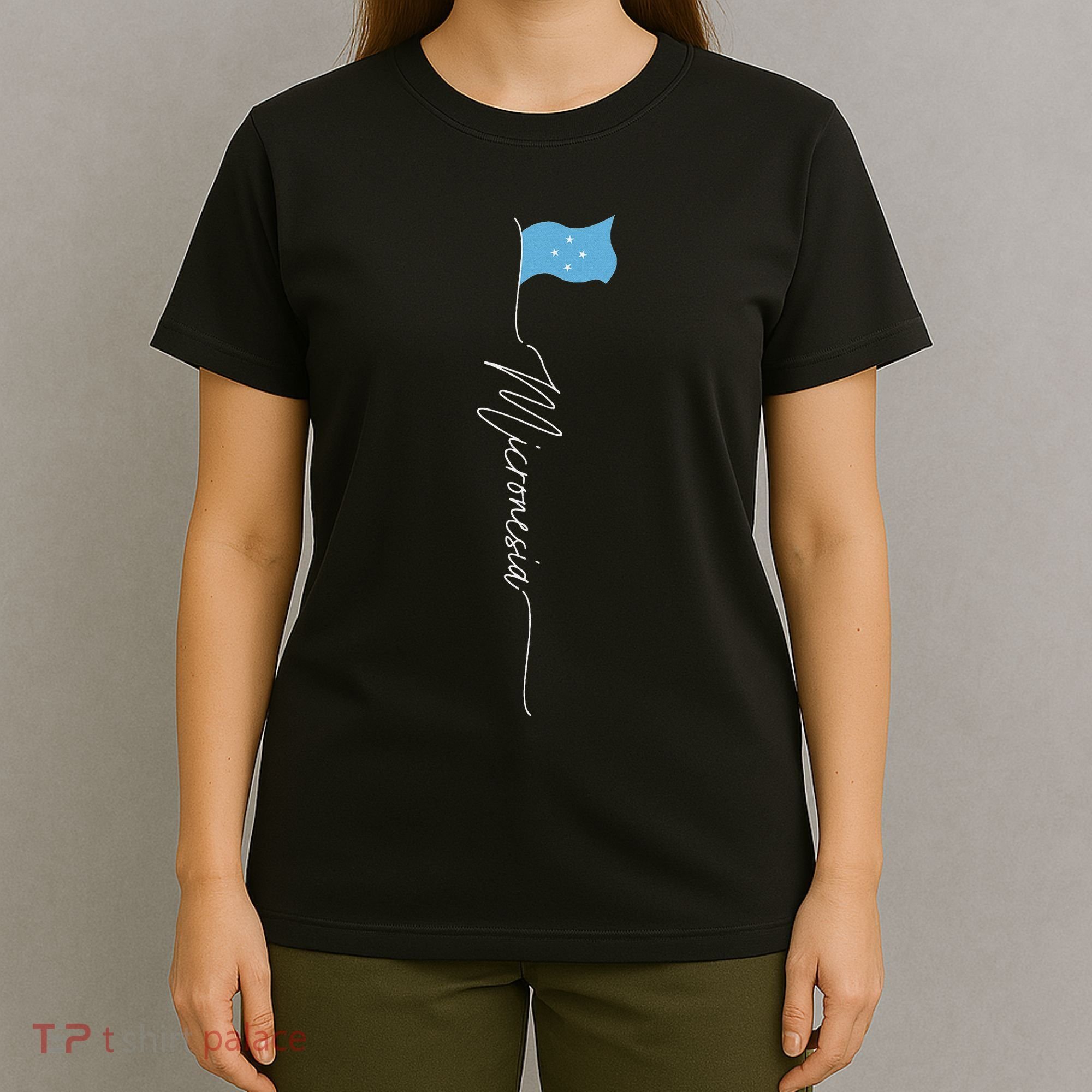 Micronesia Flag Micronesian Flag Micronesian Patriotic Flag T-Shirt