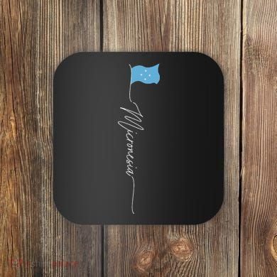 Micronesia Flag Micronesian Flag Micronesian Patriotic Flag Coaster