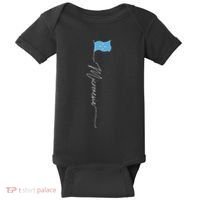 Micronesia Flag Micronesian Flag Micronesian Patriotic Flag Baby Bodysuit thumb 0