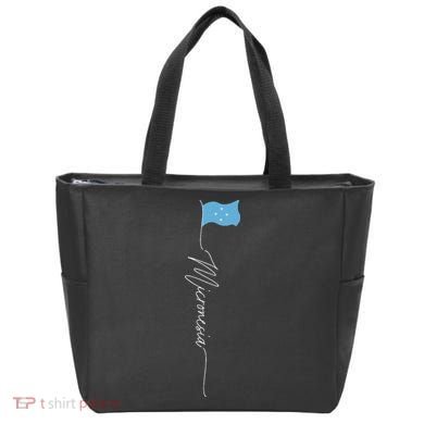 Micronesia Flag Micronesian Flag Micronesian Patriotic Flag Tote Bag