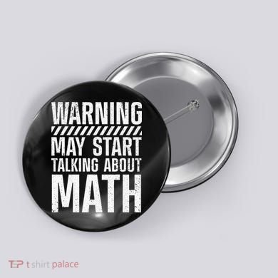 Mathematics For Men Women Best Math Teacher Algebra Lover Button