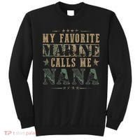 My Favorite Marine Calls Me Nana Veteran Day Sweatshirt thumb 0