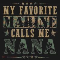 My Favorite Marine Calls Me Nana Veteran Day Sweatshirt thumb 3