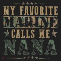 My Favorite Marine Calls Me Nana Veteran Day Hat thumb 2