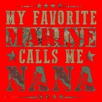 My Favorite Marine Calls Me Nana Veteran Day Santa Hat thumb 1