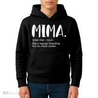 Mima for  Mother's Day idea for Grandma Mima Kids Hoodie thumb 4