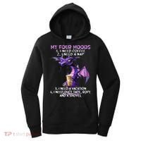 My Four Moods I Need Coffee I Need A Nap Dragon Women's Hoodie thumb 0
