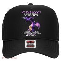My Four Moods I Need Coffee I Need A Nap Dragon Hat thumb 0