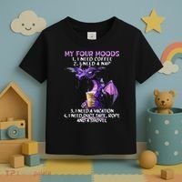 My Four Moods I Need Coffee I Need A Nap Dragon Toddler T-Shirt thumb 3