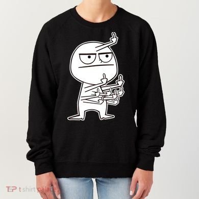 Middle Finger Maniac Funny Women's Sweatshirt