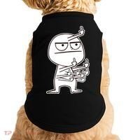 Middle Finger Maniac Funny Doggie Tank thumb 0