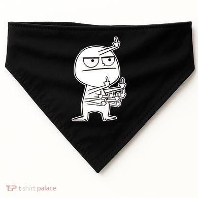 Middle Finger Maniac Funny USA-Made Doggie Bandana