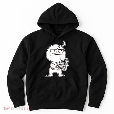 Middle Finger Maniac Funny Hoodie