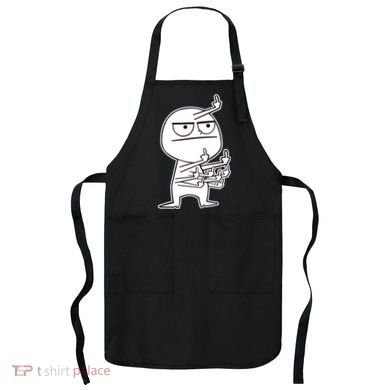 Middle Finger Maniac Funny Apron